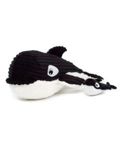 Peluche Morfalou l'orque maman et bébé Les Ptipotos noir - Noir