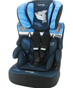 Siège Auto Beline Groupe 1/2/3 (9-36kg) - Shark - Bleu Blanc