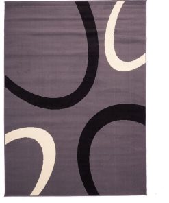 Tapis salon 140x200 TEMPO Gris fabriqué en Europe Exclusivité idéal pour Salon - Gris