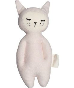 Doudou Fabelab Lapin Rose hochet - Rose