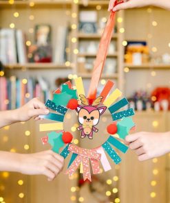 Kit Diy Noël Enfant | Loisirs Créatifs Pour Noël | Fabriquer Sa Couronne De Noël - N/A