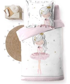 Parure housse de couette Adorable Danseuse Etoile - Rose