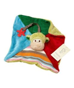 doudou Happy Horse Singe Vert Mo Mo Attache tetine - Vert