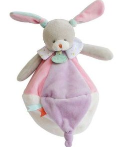 doudou Babynat Lapin Rose 26cms BN0204 Les Touptis Plat - Rose