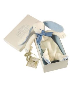 Doudou Lapin Bio Bleu en Boite Cadeau - N/A