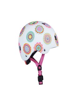 Casque Vélo Et Trottinette Doodle Dots Boucle Magnétique Lumière Led Intégrée Taille Xs - N/A