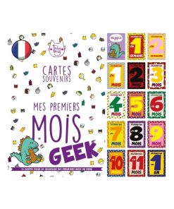 Cartes Étapes Geek Pour Les 1ers Mois De Bébé | Cadeau Naissance Pour Geek | Fabrication Française - N/A