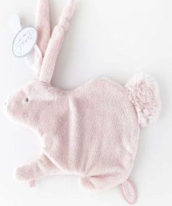 doudou Dimpel Lapin Rose Emma Attache Tetine - Rose