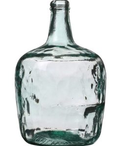 Vase dame Jeanne 8L verre recyclé D21 H36.5 - Transparent