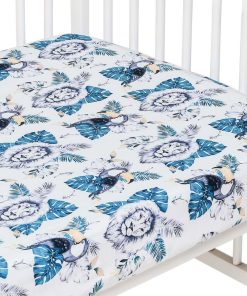 Drap housse bébé en coton, SAVANA - Multicolore
