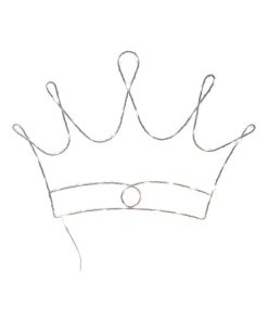 Forme couronne 52 LED - Blanc