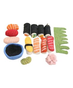 Set repas en laine feutrée - Sushi - N/A