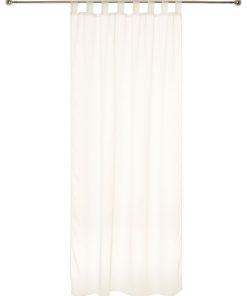 Paire de voilages pattes 140x240 cm blanc - Blanc