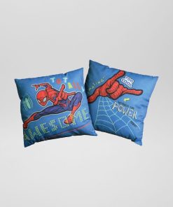 Coussin 'Spider-Man' - bleu/rouge