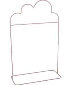Portant à vêtements pour enfant en métal - Forme de Nuage - 1 barre de penderie - 132x81x36cm - Rose