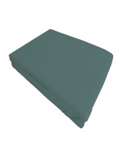 Blanc Avenue Drap Plat Satin De Coton - Vert