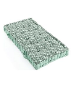 Coussin palette 60x120 cm graphique vert coton - Vert