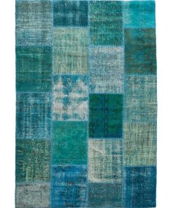 Tapis salon 160x240 CLASS PATCHWORK 1A2T Multicolore fait main en laine idéal pour Salon - Multicolore