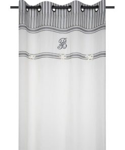 Voilage à œillets 140x260 cm Bonnie écru - Blanc