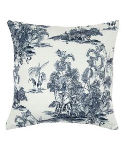 Housse de coussin 40x40 cm Toundra blanc noir - Blanc