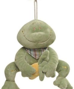 doudou Noukies Grenouille Vert 20cms Emma,Paco,Aldo Pantin - Vert