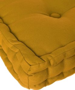 Coussin de sol ocre 40x40x8cm - Jaune