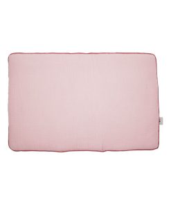 Oreiller plat en gaze de coton, Jeanne - Rose