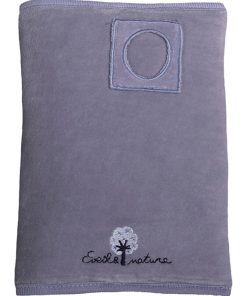 Eveil Et Nature Protége Carnet De Santé Coton Bio - Bleu foncé