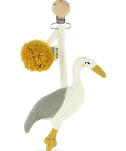 Attache tétine tricot HERON - Beige