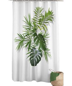 Rideau de douche Modele Amazonia - Blanc