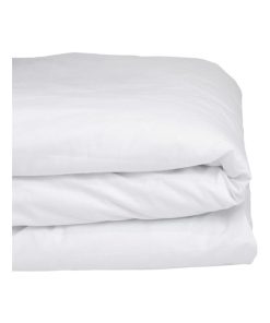 Housse de couette bébé en coton bio blanc (100 x 140 cm) - Blanc