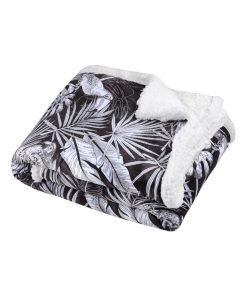 Plaid 130x160 cm Alaia noir - Noir