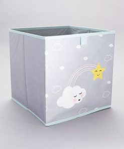 Panier de rangement 'arc-en-ciel' - gris