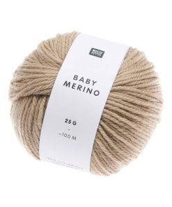 Pelote laine mérinos 100 m - Beige - N/A