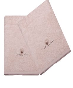 Eveil Et Nature Lot De 2 Serviettes Éponge Coton Bio - Beige