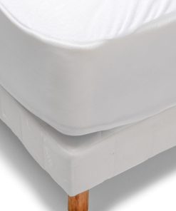Bleu Câlin - Protège matelas Imperméable Antitaches - Blanc