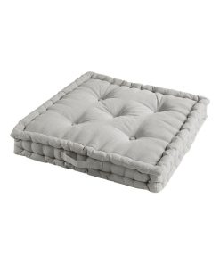 Coussin de sol 60x60 cm Pacifique lin coton - Beige