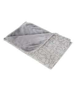 ROBA Couverture de Bébé "miffy®" - 80 x 80 cm - Gris - Gris