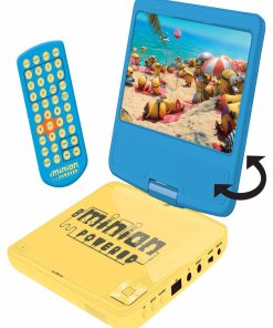 "lecteur Dvd Portable Avec Écran Rotatif 7""et Port Usb, Écouteurs Les Minions" - N/A