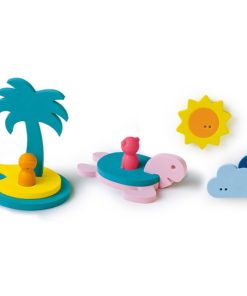 Puzzle de bain 3D L'île au trésor - Multicolore
