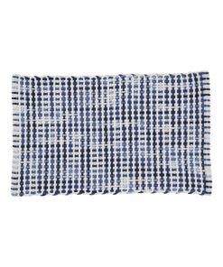 Guy Levasseur - Tapis de bain en polycoton fantaisie bleu - Bleu