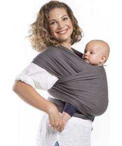 Echarpe de portage Boba Wrap Gris Anthracite - Multicolore