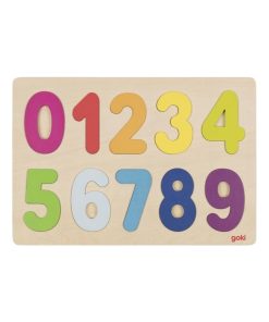 Puzzle d'encastrement Chiffres 0-9 Arc-en-ciel - N/A