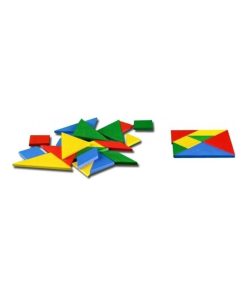 Lot de 4 Tangram en bois - N/A