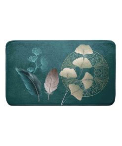 Tapis de bain ginko blue - Bleu