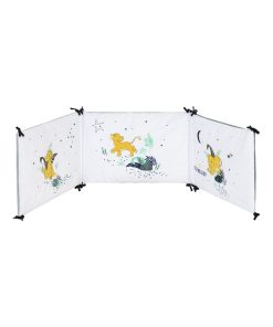 Tour de lit adaptable Roi Lion Star - 40x180 cm - Bleu