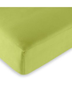 Drap housse 57 fils/cm² toutes dimensions - Vert anis