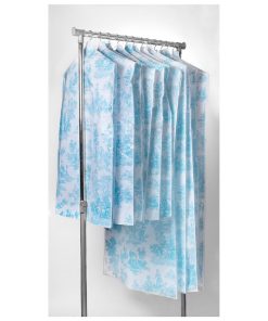Housses De Vêtement Toile De Jouy Bleu - Lot De 12 - Bleu