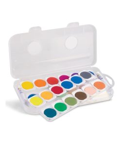 24 peintures aquarelle en godet Ø 30 mm - N/A