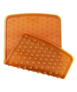 Tapis de bain antidérapant en caoutchouc naturel - Multicolore